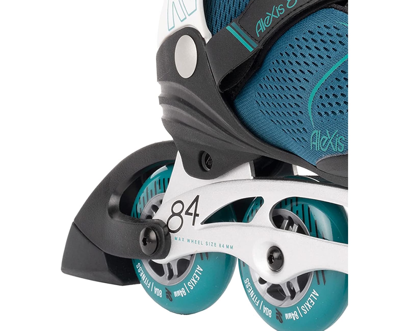 K2 Skate Alexis 84 Boa Teal White 8.5