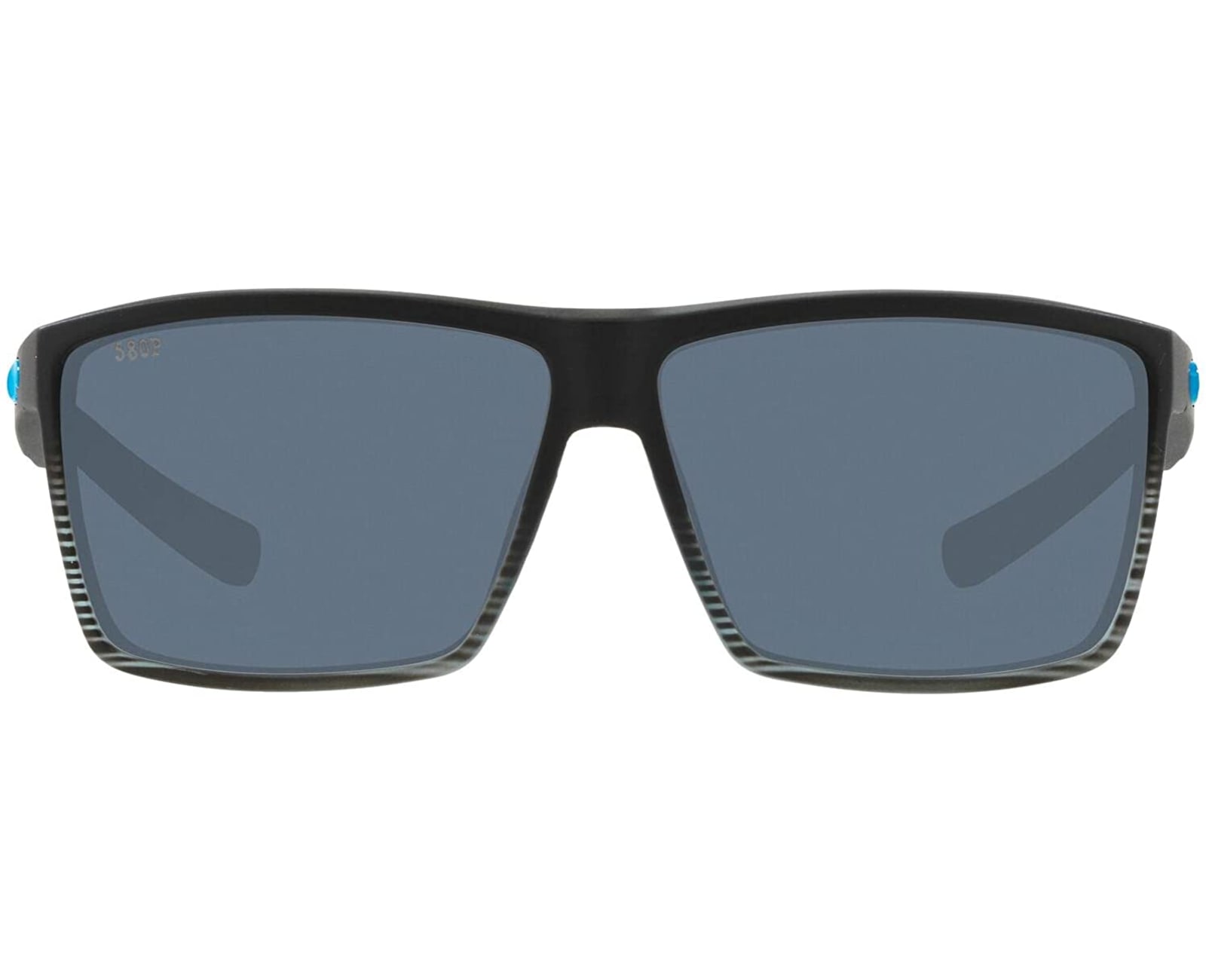 Sunglasses Pesca Lenti Blu Specchio Occhiali Da Sole Costa Del Mar Rincon - Lenti Blu Specchio Polarizzate 580P, Montatura Fumo Opaco Occhiali Sole Polarizzati Uomo