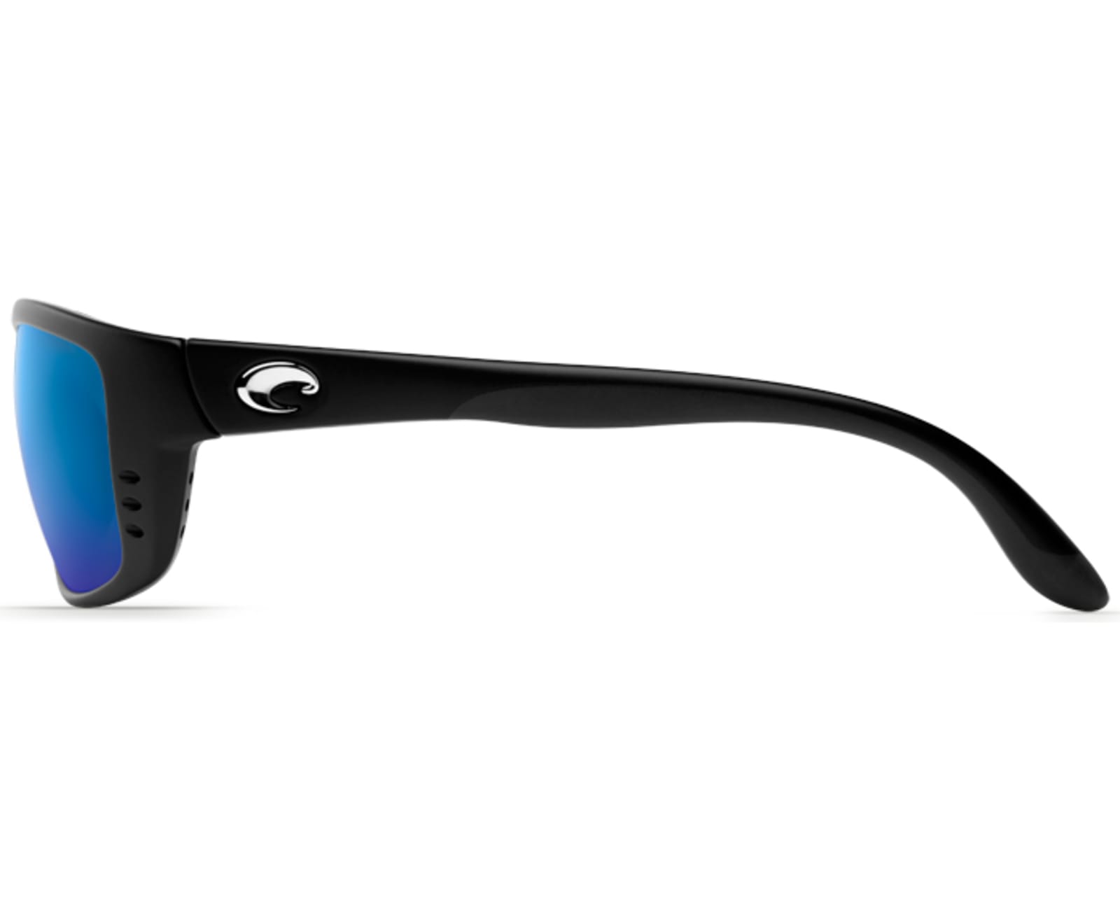 Costa Del Mar Zane Sunglasses Mattle Black Frame/Blue Mirror 580P