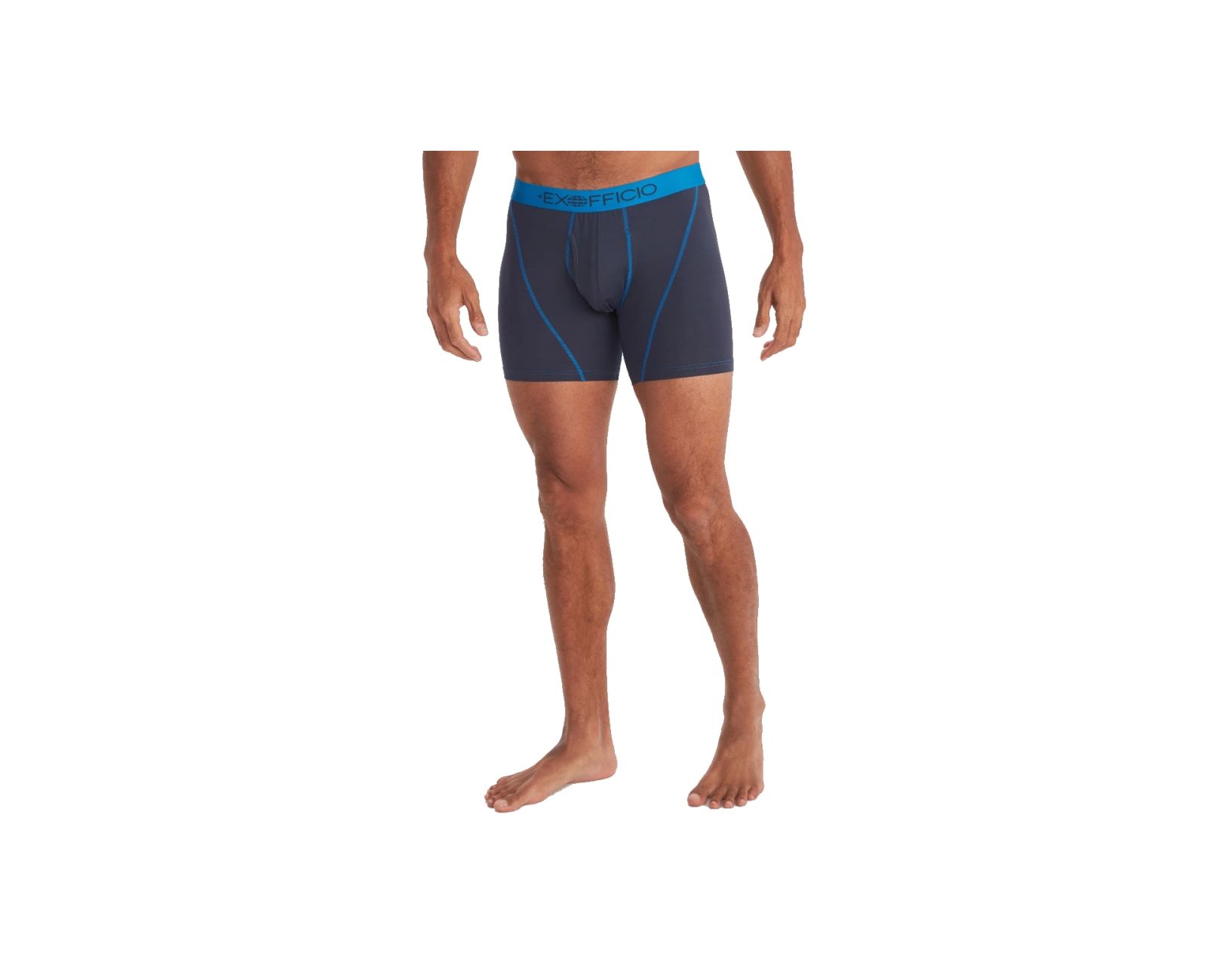 ExOfficio Men's Givengo Sport 2.0 Boxer Brief 6 Navy/skydiver Medium
