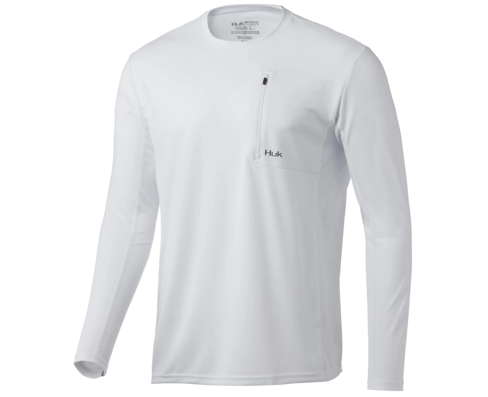 HUK H150184 Creekbed Long Sleeve Shirt - Marolina Blue - HIT A Double
