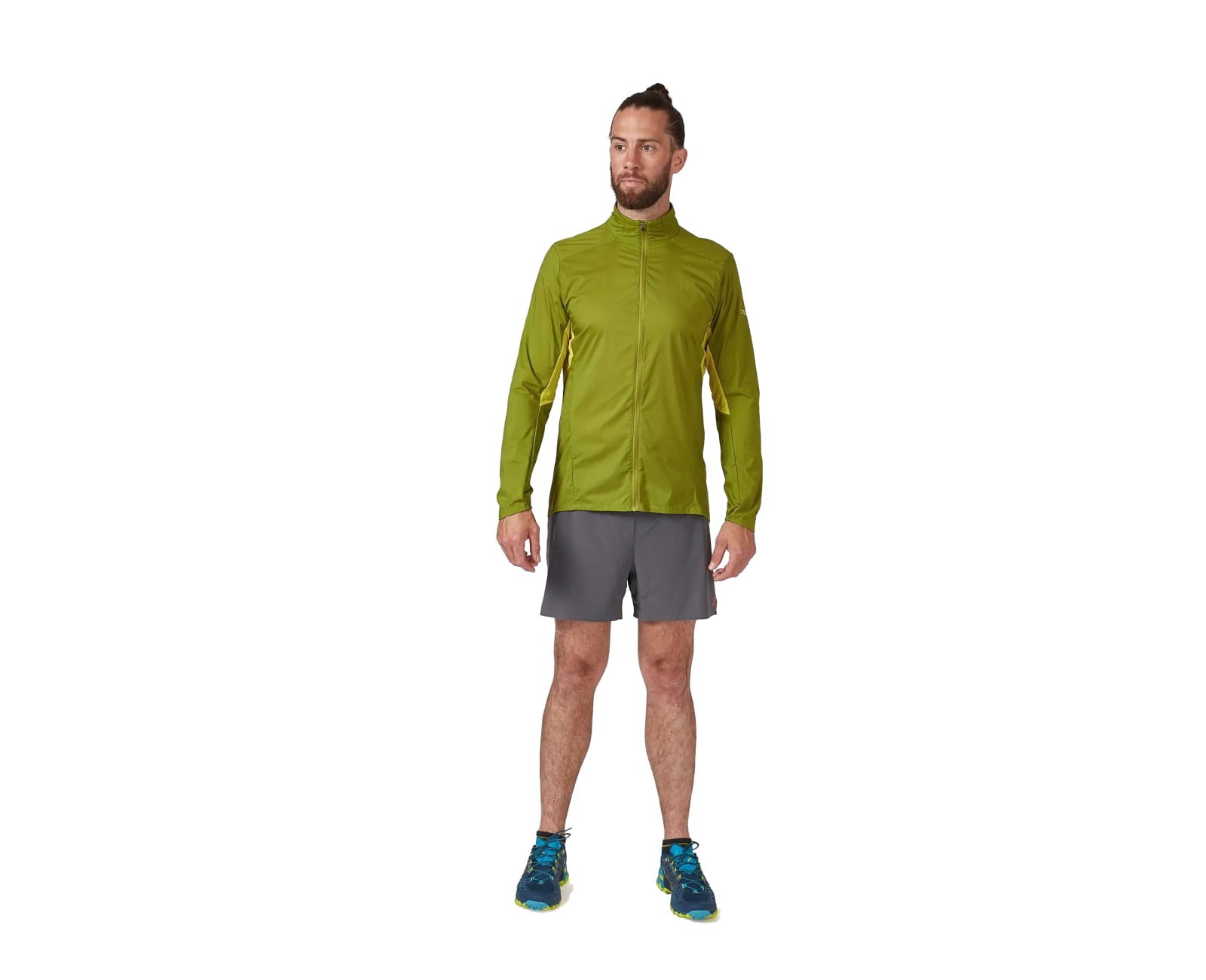 Rab Men's Windveil Jacket Aspen Green/zest Medium
