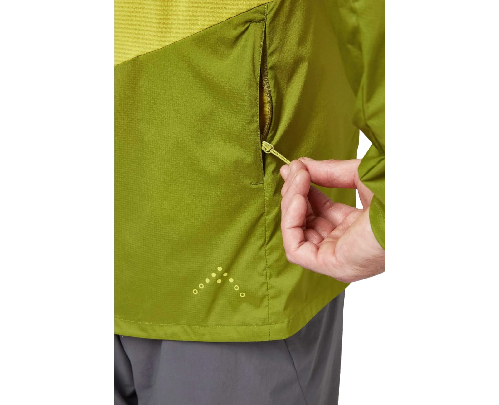 Rab Men's Windveil Jacket Aspen Green/zest Medium