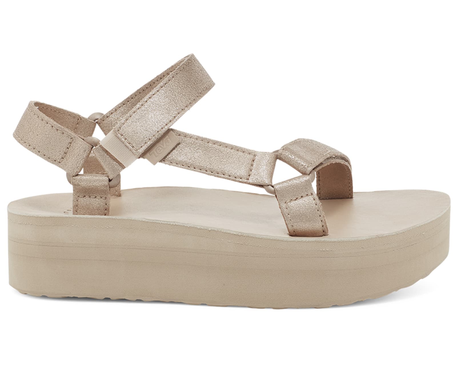 teva flatform champagne