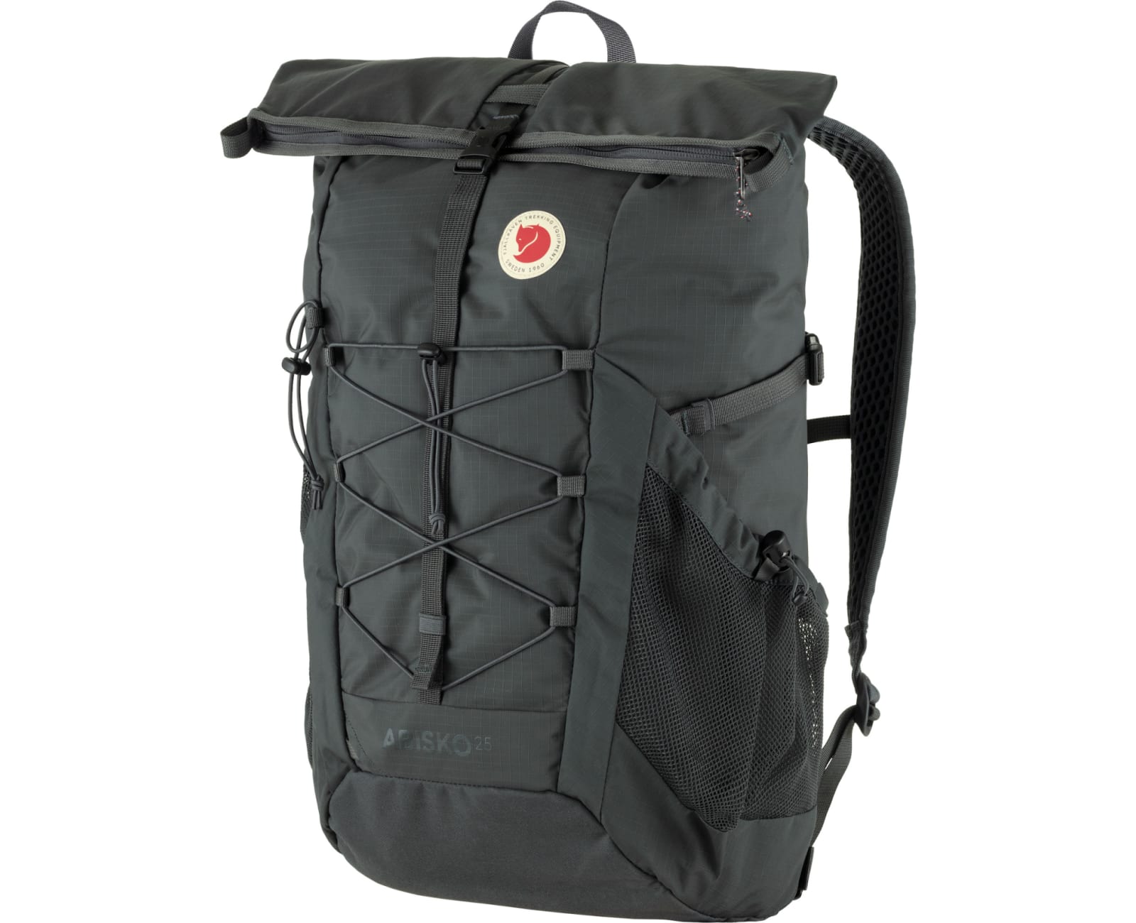 Fjällräven Abisko Hike Foldsack Rucksack – Ultraleicht & Faltbar, Aus 100 % Recyceltem Polyamid, Iron Grey