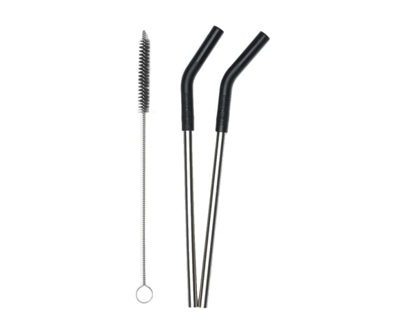 Klean Kanteen Straw 2 Pack - 8mm - Black