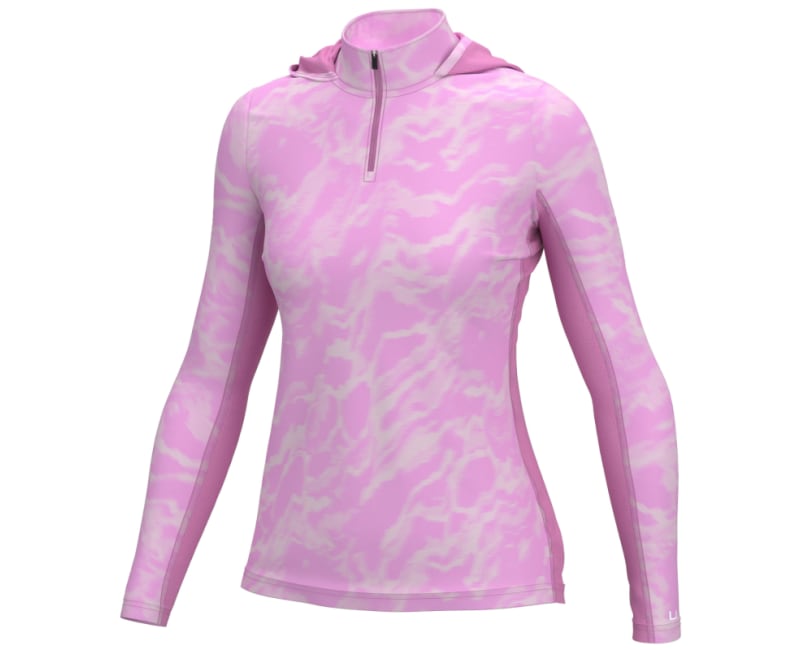 Huk Women's Icon X Hoodie River Runs - Ultra Pink - Small