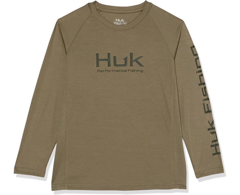 Huk Youth Pursuit Long Sleeve Moss / YS