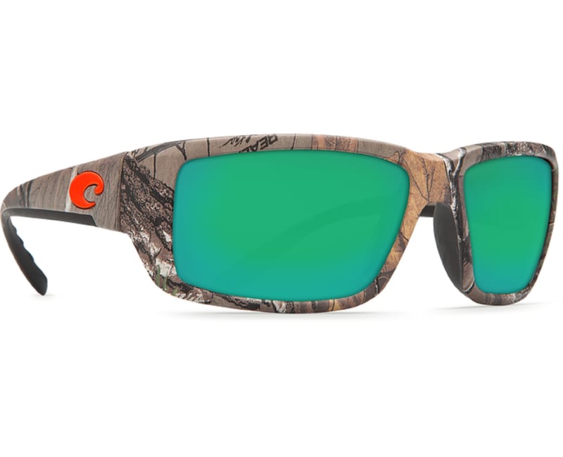 Costa Del Mar Men's Fantail Sunglasses - Realtree Xtra Camo - Green Mirror  Glass - W580