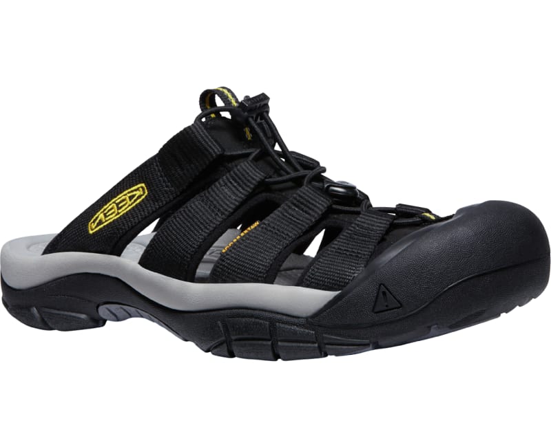 Keen Men's Newport Slide - Black/keen Yellow - 10.5