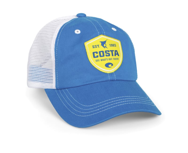 Costa Del Mar Costa Shield Trucker Hat Costa Blue / White - One Size