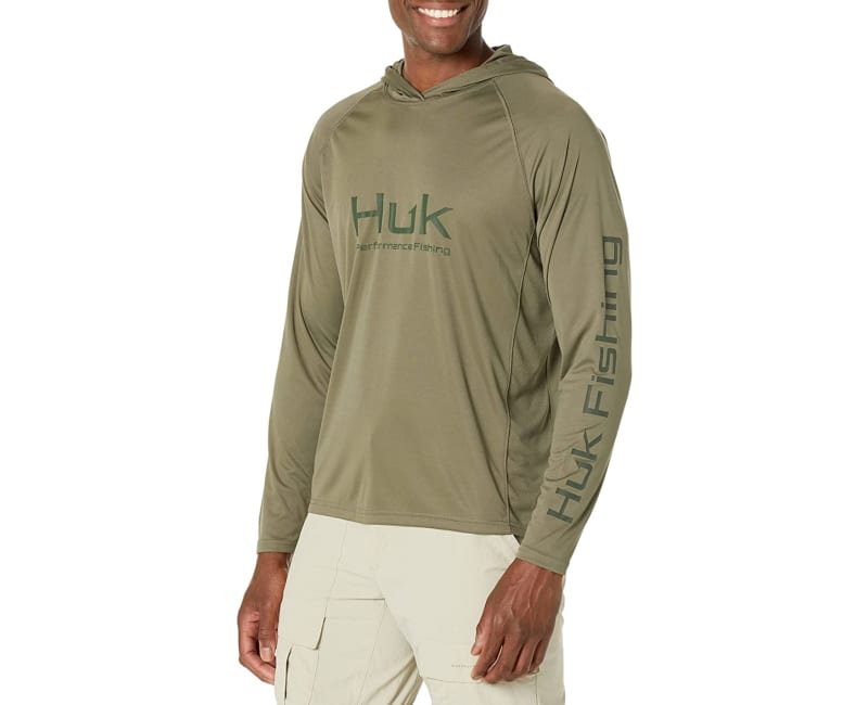 Huk Logo Hoodie - Men's Moss M