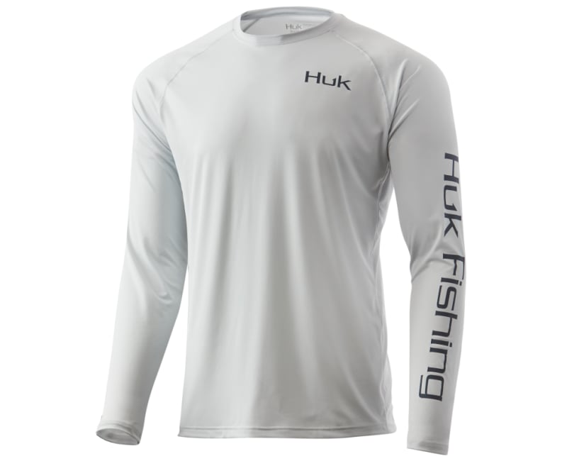 HUK Men's Pursuit Crew Long Sleeve Fishing Shirt