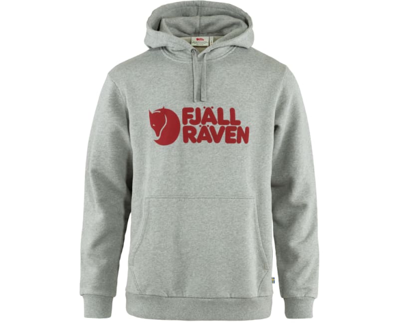 Fjällräven Logo Hoodie Grey Melange - Terraces Menswear