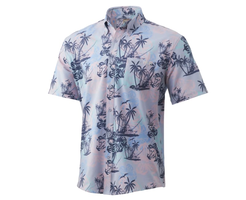 HUK Men's Kona Short Sleeve Shirt | Performance Button Down