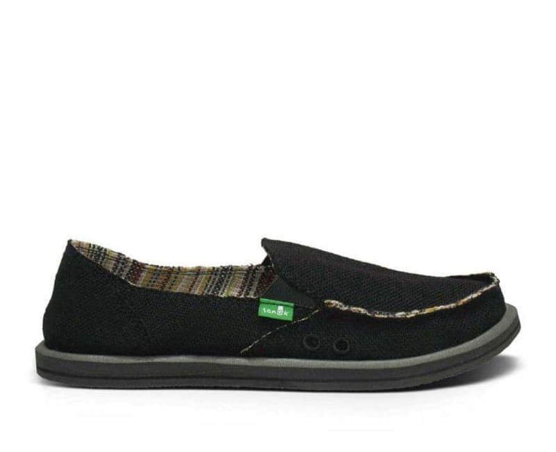 Sanuk Womens Donna Hemp - Black - 5