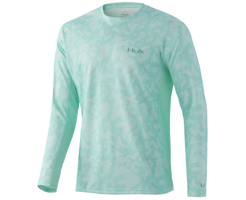 Huk Men's Icon X Running Lakes Ls - Beach Glass - Medium