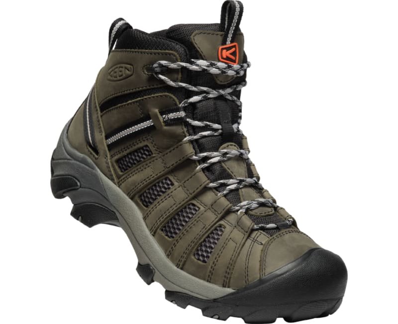 Keen Men's Voyageur Mid - Steel Grey/scarlet Ibis - 9