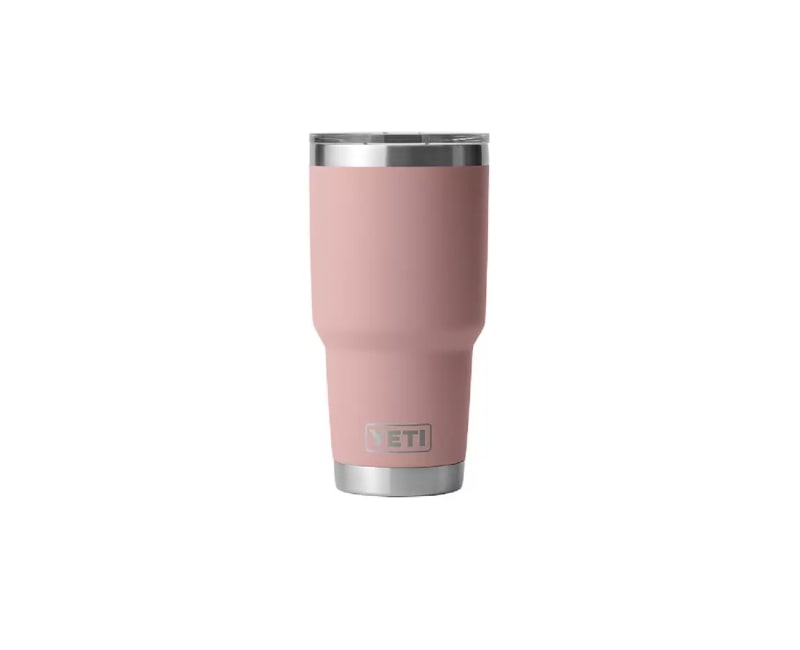 YETI Rambler 30-fl oz Stainless Steel Tumbler with MagSlider Lid, Sandstone  Pink at