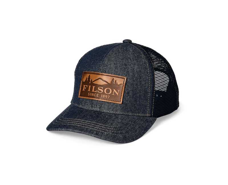 【新品】FILSON フィルソン Scenic Logger Mesh Cap Filson Men's Logger Mesh Cap - Dark Indigo/Scenic - One Size