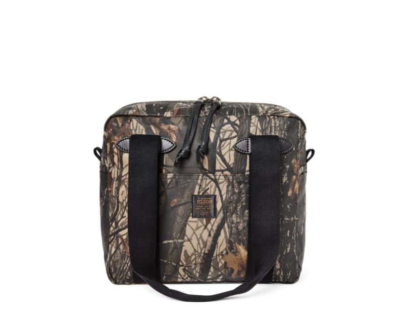 Filson Tin Cloth Tote Bag With Zipper - Hardwoods - One Size