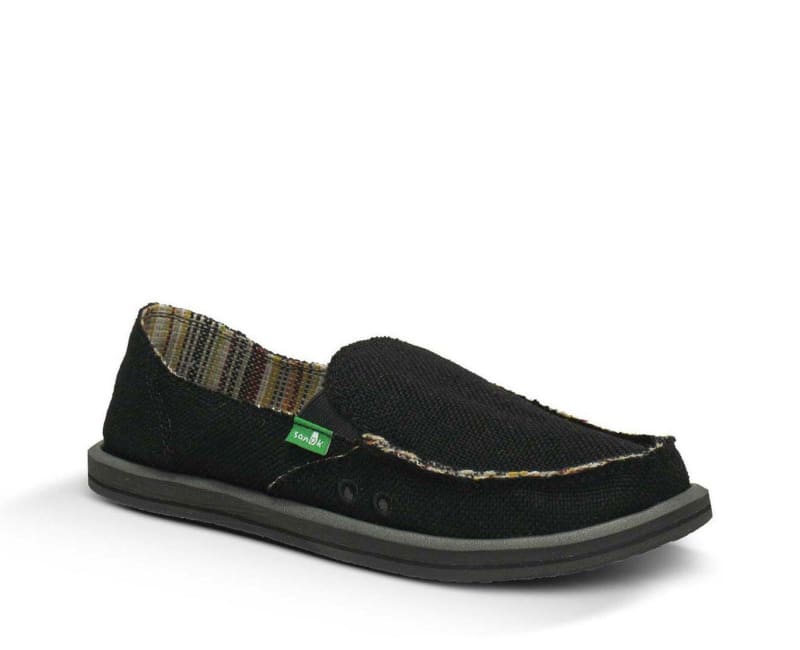 Sanuk Women's Donna Hemp Slip On Black - 8