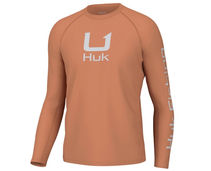 Huk Icon Performance Long Sleeve Shirt - Men's Sunburn S