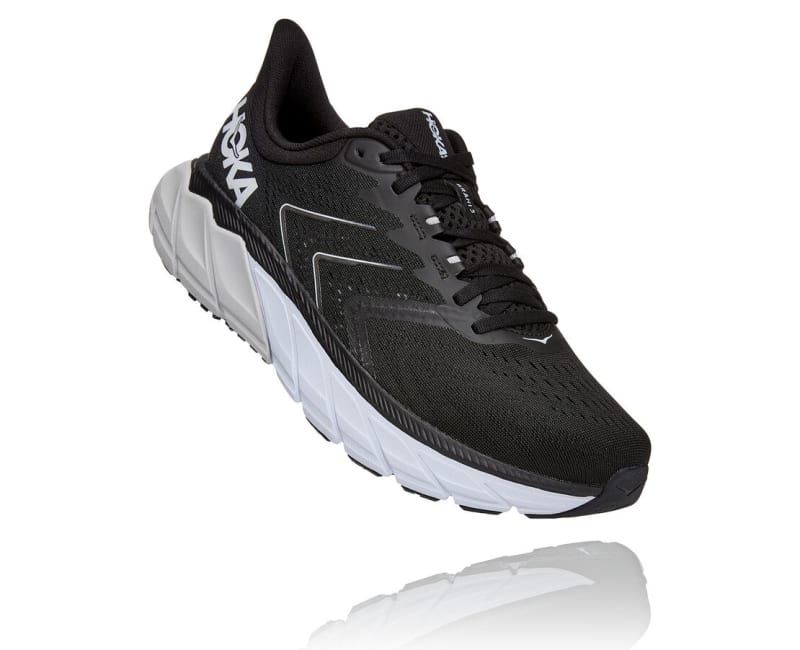 HOKA One One Arahi 5 Black Running Shoes Amazon.com | HOKA ONE ONE Mens Arahi 5 Mesh Black White  main image 4