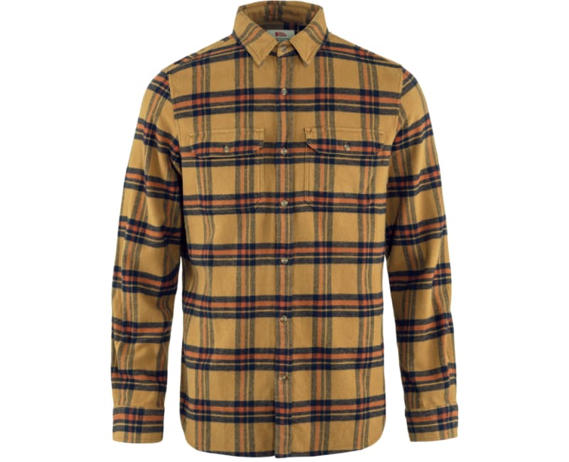 Fjallraven Men's Ovik Heavy Flannel Shirt Buckwheat Brown/Autumn Leaf / L