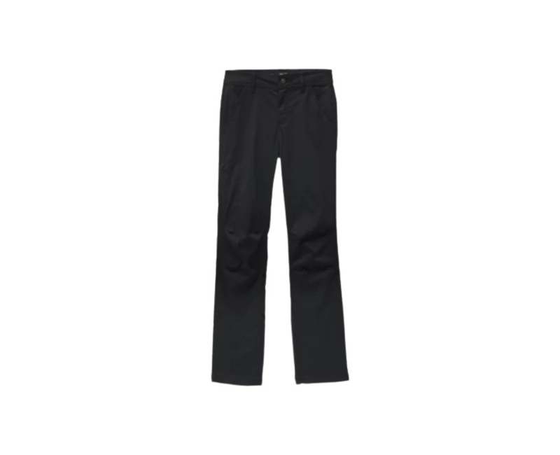 Prana Women's Stretch Zion Mid Rise Pant Short - Black - 4