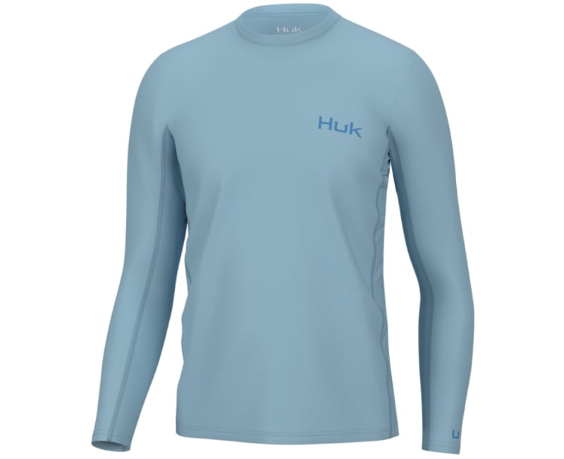 Huk Men's Icon X Ls - Crystal Blue - Large