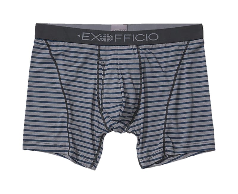 ExOfficio Men's Give-n-go Sport 2.0 Boxer Brief 6 - Steel Onyx