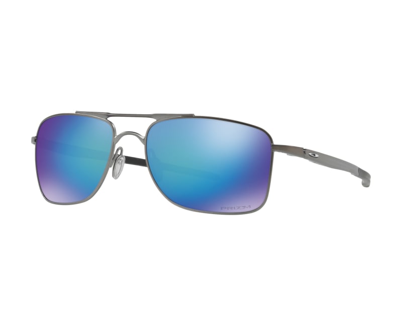 Oakley Men's Gauge 8 L Sunglasses - Matte Gunmetal W/ Prizmsapphpol