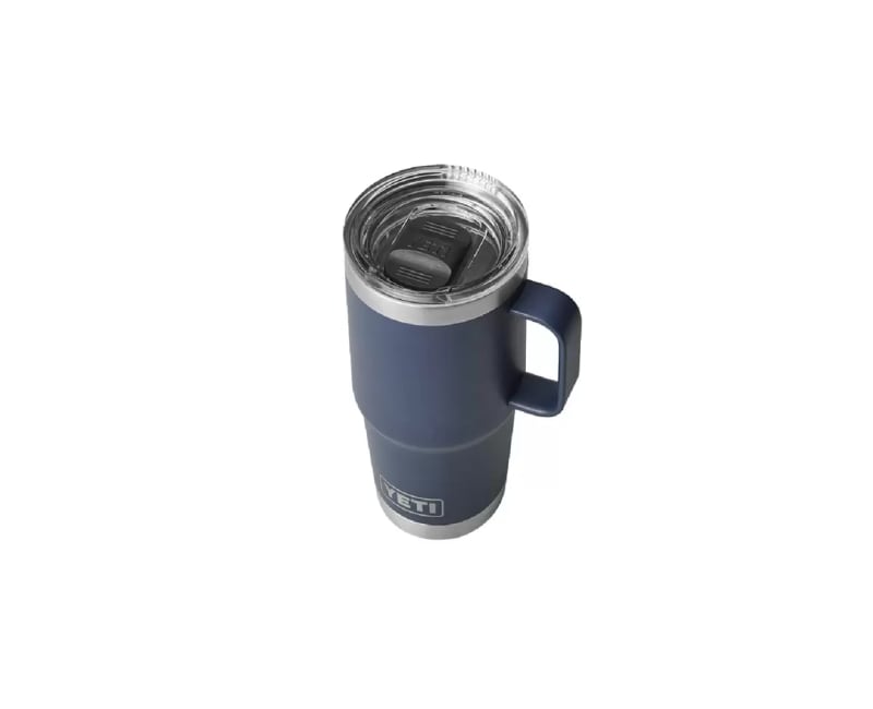 YETI Rambler 20 oz Travel Mug, Stainless Steel, Vacuum Insulated with  Stronghold Lid, Navy