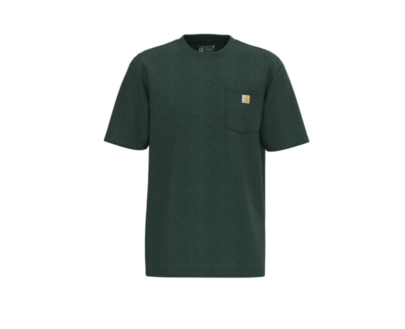 Carhartt K87 T-Shirt for Men in North Woods Green