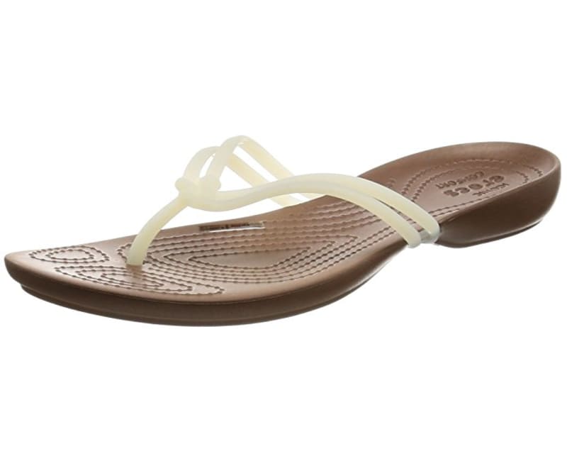 Crocs Women's Crocs Isabella Flip White/Bronze - W6