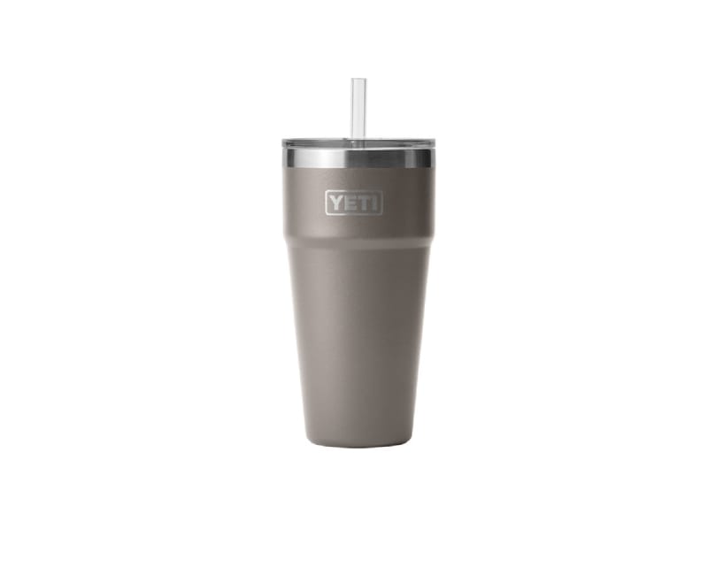 YETI Rambler 26 oz Water Bottle with Straw Cap -White