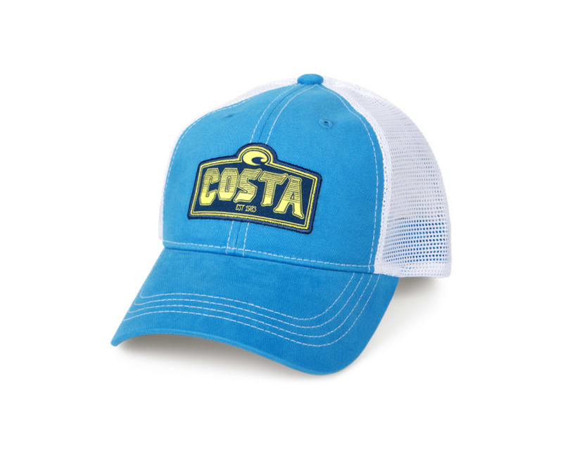 Costa Del Mar Costa Shield Trucker Hat Costa Blue / White - One Size