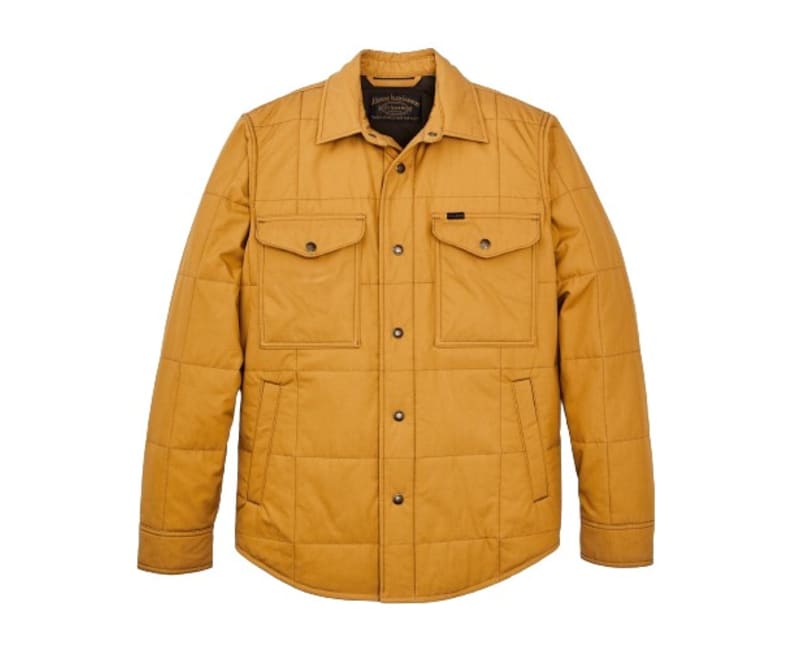 Filson Men's Cover Cloth Quilted Jac-shirt - Yellow Ochre - XL
