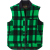 Acid Green/Black Plaid