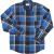 Blue Faded/Black/White Plaid