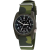 Black dial / Dark Olive case- #275 Commando Camo - Olive Italian Rubber NATO band