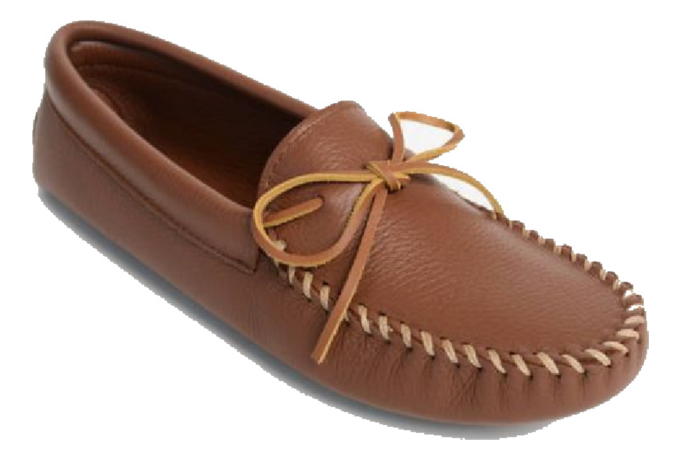 men's minnetonka double deerskin softsole