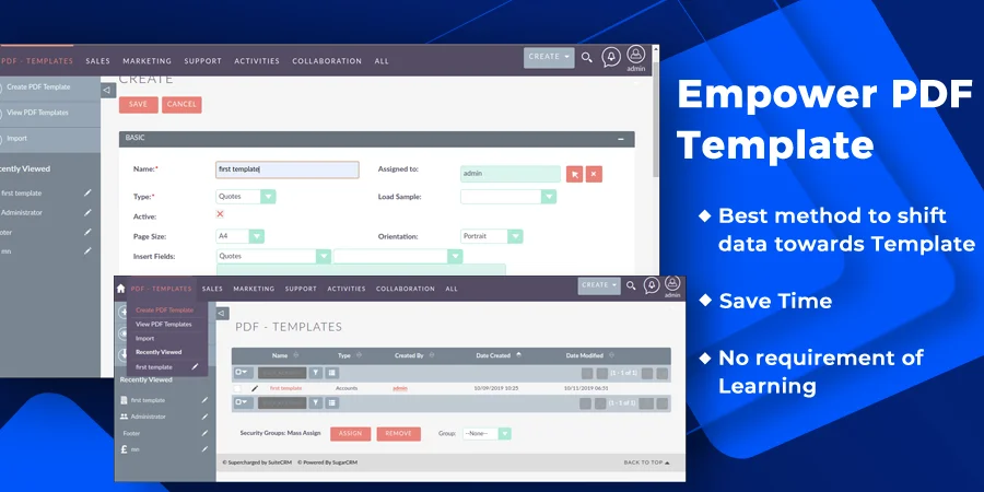 SuiteCRM Empower PDF Template