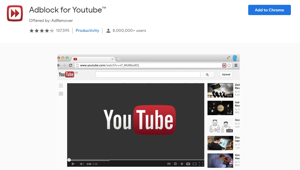 Adblock for YouTube