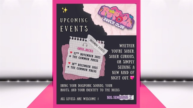 Popola Sober Club: Open Decks @ The common Press - London Queer, Sober, Diasporic Nightlife