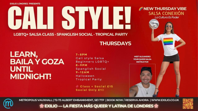 LGBTQ+ Cali Style Salsa Class for Beginners & Spanglish Social — “Salsa Conexión” - Cultura es Poder