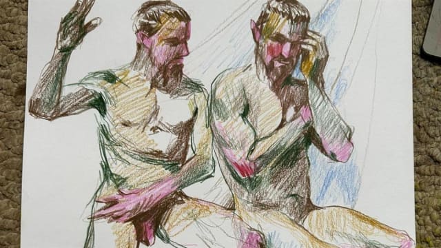 Men's Life Drawing Group: Naked Men Drawing Naked Men