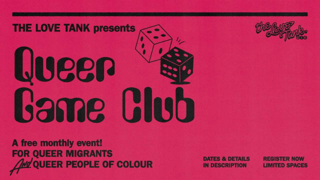 FREE Queer Game Club for queer migrants and queer people of colour