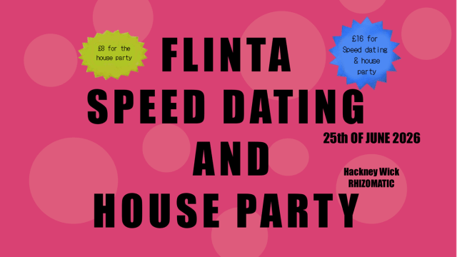 FLINTA+SPEED+DATING+AND+HOUSE+PARTY+